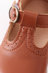 Brown vintage leather shoes