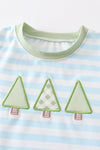 Green christmas tree boy pants set