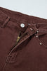 Dusk Blue Side Seam Rivet Detail Ankle Length Casual Jeans