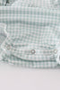 Green gingham girl ruffle bubble