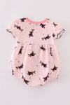 Pink bat print girl bubble