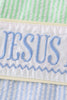 Easter seersucker Jesus loves me embroidery boy jonjon