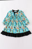 Halloween character print girl dress