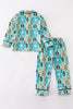 Halloween character print boy pajamas set