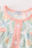 Pink pumpkin print baby girl set