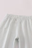Blue boots embroidery pants set