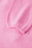 Bonbon Festive Bow Backless Bubble Sleeve Sweater