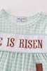 Easter he is risen embroidery girl bloomer set