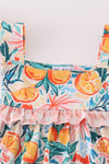 Citrus Bloom print girl dress