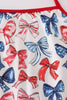 Bow print mom&me top