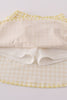 Purple LSU applique bow skorts set