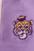 Purple LSU embroidery pants set