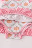 Pink pumpkin bamboo ruffle bubble
