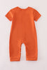 Rust Texas embroidery romper