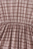 Brown plaid mom dress
