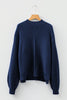 Red Dahlia Solid Color Front Seam Drop Shoulder Loose Sweater