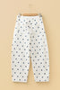 Pink Polka Dot Print Seam Detail Barrel Jeans