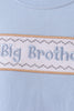 Blue big brother embroidery top
