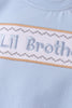 Blue Lil brother embroidery bubble