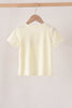 Beige character french knot top