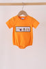 Orange ghost embroidery bubble