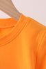 Orange ghost embroidery top