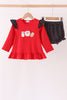 Red Milk Cookies French Knot Bloomer Set