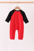 Red Milk Cookies French Knot Romper