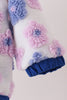 Blue floral fleece jacket