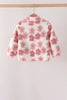 Floral print fleece jacket