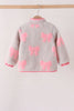 Pink bow fleece jacket