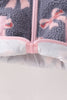 Blue bow fleece jacket