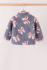 Blue bow fleece jacket