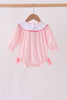 Pink Stripe Princess Embroidery Bubble