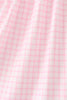Pink Plaid Gingerbread Embroidery Ruffle Dress