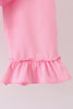 Blue Milk Santa Cookies Ruffle Pants Set
