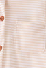 Cream turkey pumpkin embroidery button down shirt