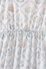Blue pumpkin ruffle mom dress