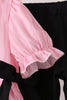 Pink ghost applique stripe pants set
