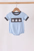 Blue ghost embroidery bubble