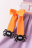 Purple spider smocked ruffle bloomer set