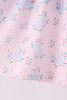 Pink floral bow 2pc set