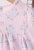 Pink floral bow bloomer set