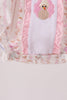 Pink floral turkey embroidery ruffle bubble