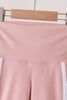 Pink Flare Double Side Stripe Active Pants