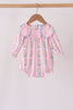 Pink Pearl Bow Floral Bubble