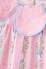 Pink Pearl Bow Floral Set
