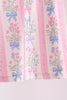 Pink Pearl Bow Floral Bloomer Set