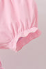 Pink Pearl Bow Floral Bloomer Set