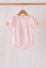 Pink cats Jack-O-Lantern applique bubble